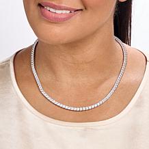 Radiance by Absolute™ 20" 4mm Princess Magnetic Clasp Tennis Necklace