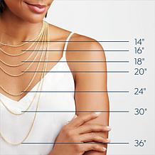 Radiance by Absolute™ 20" 4mm Round Magnetic Clasp Tennis Necklace