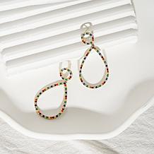 Radiance by Absolute™ 2.07ctw Round Stone Rainbow Dangle Earrings