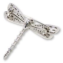 Radiance by Absolute™ 2.40ctw Simulated Diamond Dragonfly Pin/Pendant