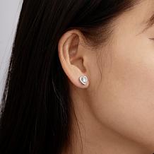 Radiance by Absolute™ 2.63ctw Round Stone Heart Pendant and Earrings