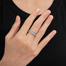 Radiance by Absolute™ 2.78ctw Stacking Eternity Ring Boxed 3-piece Set
