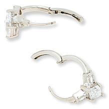Radiance by Absolute™ 2.85ctw Mixed Cut Hugger Hoop Earrings