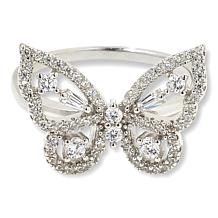 Radiance by Absolute™ 2ctw Butterfly Ring and Necklace 2-piece Set