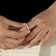 Radiance by Absolute™ 3.01ctw Emerald-Cut Semi-Eternity Ring