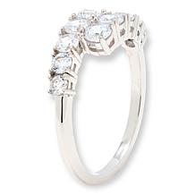 Radiance by Absolute™ 3.20ctw Graduated Round Bypass Ring