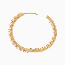Radiance by Absolute™ 4.2ct Inside/Out Hoop Earrings