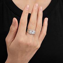 Radiance by Absolute™ 4.35ctw Round 3-Stone Boxed Engagement Ring Set