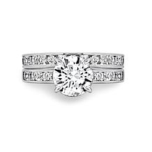 Radiance by Absolute™ 4.8ctw Channel-Set Boxed Bridal Ring 2-piece Set