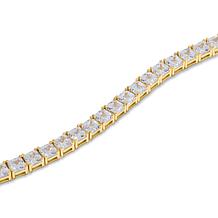 Radiance by Absolute™ 4mm Asscher Cut Tennis Bracelet