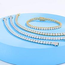 Radiance by Absolute™ 4mm Princess Cut Magnetic Tennis Bracelet