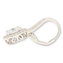 Radiance by Absolute™ 5.25ctw 7mm Round Halo Leverback Earrings