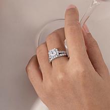 Radiance by Absolute™ 5.78ctw Halo Bridal Ring 2-piece Set