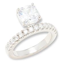 Radiance by Absolute™ 5.84ctw Cushion Cut Floating Ring
