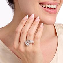 Radiance by Absolute™ 5ctw Pear and Pavé Bypass Ring