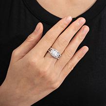 Radiance by Absolute™ 6.10ctw 3-Stone Emerald-Cut Engagement Ring Set