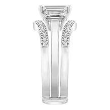 Radiance by Absolute™ 6.10ctw 3-Stone Emerald-Cut Engagement Ring Set