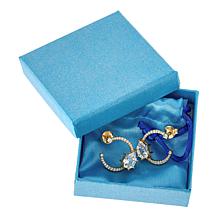 Radiance by Absolute™ 6.18ctw Specialty Cut Hoop Stud Earrings