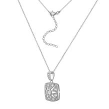 Radiance by Absolute™ .66ctw Antique-Style Rectangular Drop Necklace