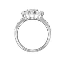 Radiance by Absolute™ 7.61ctw Oval Halo Boxed Bridal Ring 2-piece Set