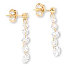 Radiance by Absolute™ 8.25ctw 6-Stone Floating Drop Earrings