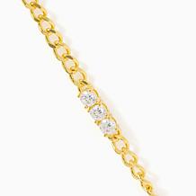 Radiance by Absolute Bezel Chain Link Bracelet
