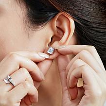 Radiance by Absolute™ Emerald Cut and Round Solitaire Stud Earrings