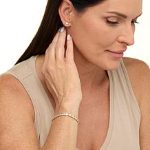Radiance by Absolute™ Emerald Cut Earrings and Tennis Bracelet Set