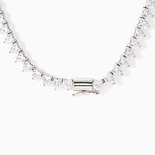Radiance by Absolute Heart Cut Mag Closure Tennis Necklace