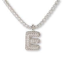 Radiance by Absolute™ Initial Tennis Necklace - Silvertone