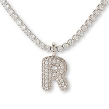 Radiance by Absolute™ Initial Tennis Necklace - Silvertone