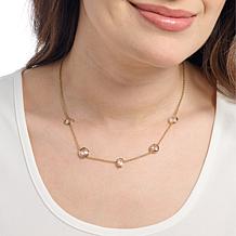 Radiance by Absolute™ Mixed Cut Double Briolette Station Necklace