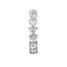 Radiance by Absolute™ Simulated Diamond Heart Prong-Set Eternity Ring