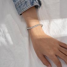 Radiance by Absolute™ Simulated Diamond Pear Cut Eternity Bracelet