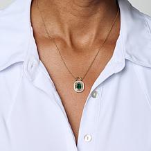 Radiance by Absolute™ Simulated Gemstone Padlock Drop Chain Necklace