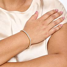 Radiance by Absolute™ Stainless Steel Princess Stone Magnetic Bracelet