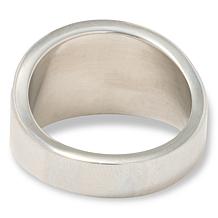 Radiance by Absolute™ Stainless Steel Round CZ Band Ring