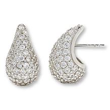 Radiance by Absolute™ Sterling Silver 9.24ctw Pavé Raindrop Earrings  