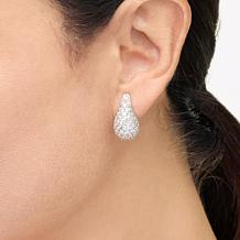 Radiance by Absolute™ Sterling Silver 9.24ctw Pavé Raindrop Earrings