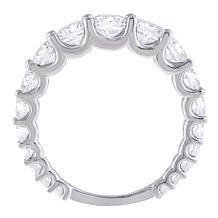 Radiance by Absolute™ Sterling Silver Graduated Round Stone Band Ring