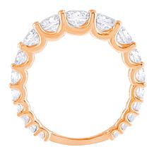 Radiance by Absolute™ Sterling Silver Graduated Round Stone Band Ring