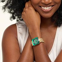 Radiance by Absolute™ Women's Faceted Square Face Bracelet Watch