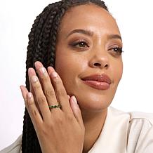 Radiance by Absolute™ x Marysol Patton Green Pear Cut Eternity Ring