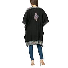 Raj Amira Thick Stitch Embroidered Duster Kimono