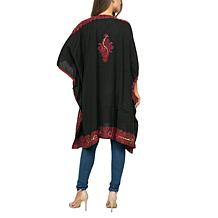 Raj Amira Thick Stitch Embroidered Duster Kimono