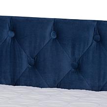 Raphael Velvet Fabric Upholstered Queen Size Daybed with Trundle