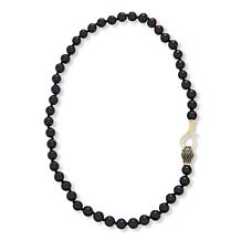 Rarities Black Onyx and Multigemstone "Snake" 20" Necklace