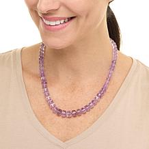 Rarities Faceted Gemstone Bead Gold-Plated Toggle Necklace