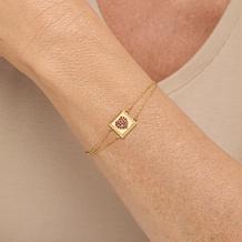 Rarities Gold-Plated Diamond Talisman Chain Bracelet