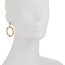 Rarities Gold-Plated Opal, Zircon and Tourmaline Hoop Earrings